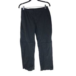 Danskin Now Womens Black Cargo Pants Convertible Nylon Blend Drawstring Size S